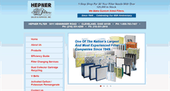 Desktop Screenshot of hepnerairfilter.com